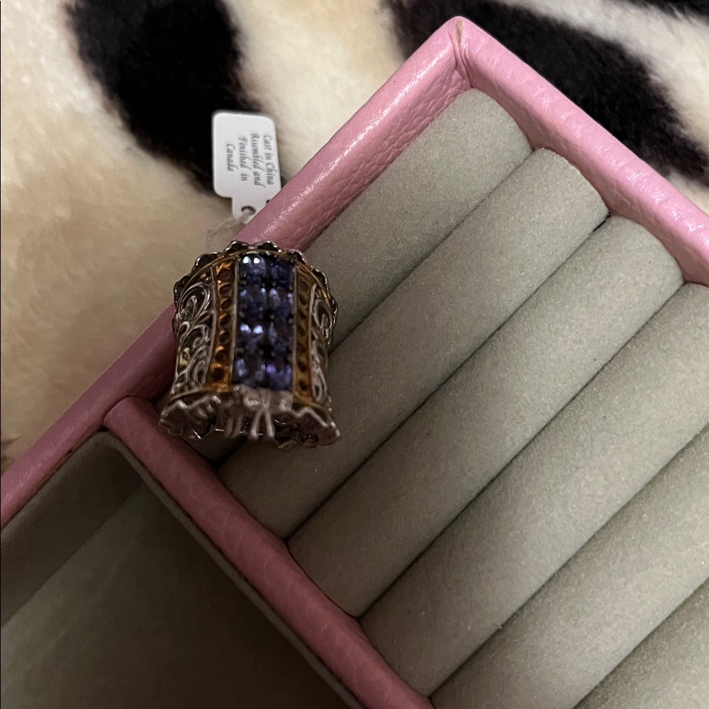 🎀💙🎀💙🎀NWT GEMS EN VOGUE CORSET & TANZANITE RING💙🎀💙🎀 - Picture 3 of 6
